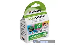Картридж ColorWay LEXMARK 10N0227 (№27XL) color (CW-L27XLC) - Фото