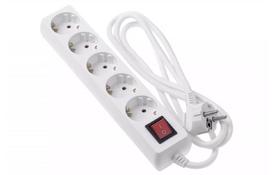 Фільтр мережевий 2Е 5xSchuko, 3G1.5*1.8м, білий - Фото