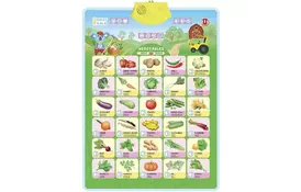 Інтерактивна іграшка Smart Koala Аудіопостер Овочі (SKCIV2)  - Фото