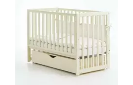 Детская кроватка VERES СОНЯ ЛД-13 слоновая кость (маятник с ящиком) (13.1.61.1.04) - Фото