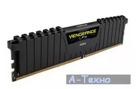 Модуль памяти для компьютера DDR4 4GB 2400 MHz Vengeance LPX Black CORSAIR (CMK4GX4M1A2400C14) - Фото