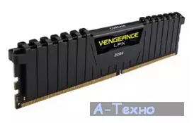 Модуль пам'яті для комп'ютера DDR4 8GB 2666 MHz Vengeance LPX Black CORSAIR (CMK8GX4M1A2666C16) - Фото