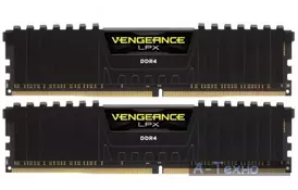 Модуль памяти для компьютера DDR4 16GB (2x8GB) 3000 MHz Vengeance LPX Black CORSAIR (CMK16GX4M2B3000C15) - Фото