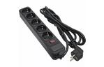 Сетевой фильтр питания PATRON 3.0 m3*1mm2 (SP-1053) 5 розеток BLACK (EXT-PN-SP-1053)