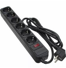 Сетевой фильтр питания PATRON 1.8 m3*1.5mm2 (SP-1662) 6 розеток BLACK (EXT-PN-SP-1662)