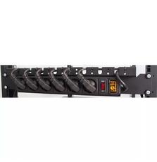 Модуль для шкафа CSV 19", 6 розеток 1,5U с организатором кабелей питания (00260)