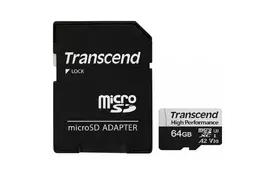 Карта пам'яті Transcend 64GB microSDXC class 10 UHS-I U1 High Endurance (TS64GUSD350V) - Фото