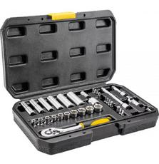 Набор инструментов Topex сменных головок и насадок 1/4, 36 шт. (38D669)