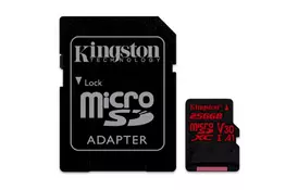 Карта памяти Kingston 256GB microSDXC class 10 UHS-I U3 (SDCR/256GB) - Фото
