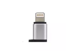 Переходник Visual MicroUSB to Lightning, silver Remax (RA-USB2-SILVER)  - Фото