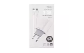 Зарядное устройство Remax Traveller series Lightning USB Data Cable RP-U14 white - Фото