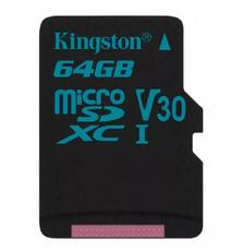 Карта памяти Kingston 64GB microSDXC class 10 UHS-I U3 Canvas Go (SDCG2/64GBSP)