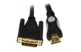 Кабель мультимедийный HDMI to DVI 24+1pin M, 1.8m Viewcon (VD 078-1,8м.) - Фото