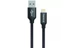 Дата кабель USB 2.0 AM to Lightning 1.0m black ColorWay (CW-CBUL004-BK)