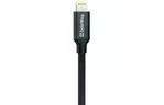 Дата кабель USB 2.0 AM to Lightning 1.0m black ColorWay (CW-CBUL004-BK)