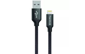 Дата кабель USB 2.0 AM to Lightning 1.0m black ColorWay (CW-CBUL004-BK) - Фото