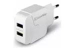 Зарядное устройство ColorWay 2USB 2.4A white (CW-CHS004-WT)