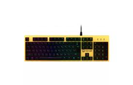 Клавиатура Hator Rockfall Yellow Edition Mechanical Blue RU (HTK-601) - Фото