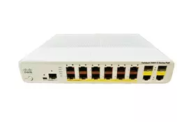 Коммутатор Cisco Catalyst 2960C Switch 12 FE PoE, 2 x Dual Uplink, Lan Base (WS-C2960C-12PC-L) - Фото