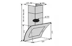 Вытяжка кухонная VENTOLUX MONTI 60 BK (750) TC