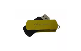 USB флеш накопитель eXceleram 8GB P2 Series Yellow2/Black USB 2.0 (EXP2U2Y2B08) - Фото