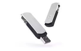 USB флеш накопитель eXceleram 64GB P2 Series Silver/Black USB 2.0 (EXP2U2SIB64) - Фото