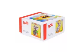 Кубики деревянные goki Зверюшки (57056) - Фото