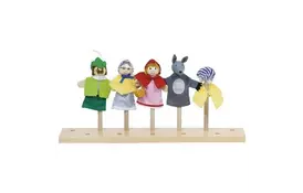 Набор кукол goki для пальчикового театра Красная шапочка (51898G) - Фото