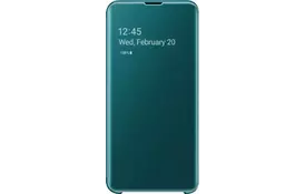 Чехол Samsung Clear View Cover для смартфона Galaxy S10e (G970) Green (EF-ZG970CGEGRU)  - Фото
