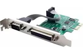 Контроллер PCI-E 1XLPT, 1XCOM (RS232), WCH CH382L, RTL B00332 - Фото