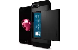 Чехол для моб. телефона Spigen iPhone 8 Plus/7 Plus Slim Armor CS Black (043CS20528) - Фото