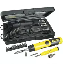 Отвертка Stanley Pistol Grip Ratchet с храповым механ., 36 насадок (0-63-038)