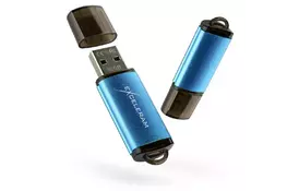 USB флеш накопитель eXceleram 32GB A5M MLC Series Blue USB 3.1 Gen 1 (EXA5MU3BL32) - Фото