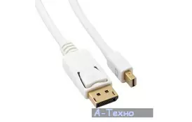 Кабель мультимедийный miniDisplayPort to DisplayPort 2.0m EXTRADIGITAL (KBD1668) - Фото