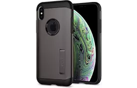 Чехол Spigen для iPhone X/Xs Slim Armor Gunmetal - Фото