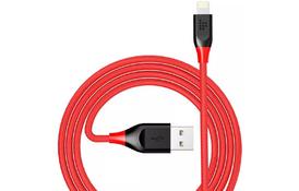 Дата кабель USB 2.0 AM to Lightning 1.2m MFi 19AWG Nylon Red Tronsmart (210342) - Фото