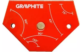 Магнитный сварочный угольник VERTO GRAPHITE 56H904 - Фото