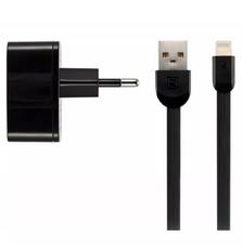 Зарядное устройство Remax 2.4 A Dual USB Charger + Data Cable for Lightning black