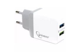 Зарядное устройство GEMBIRD 2 USB (5V/3.4A) (MP3A-UC-AC10) - Фото