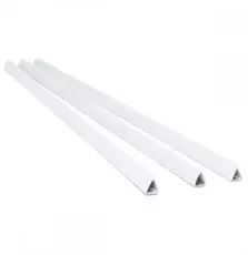 Планки зажим -  8мм, бел, уп/100