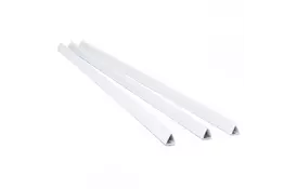 Планки зажим -  8мм, бел, уп/100 - Фото