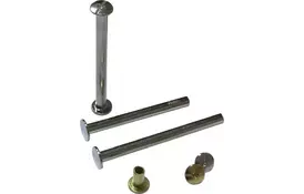 Болты для переплета мет.  8мм, серебр, уп/100 - Фото