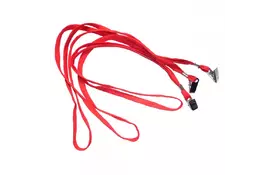 Шнурок для беджей D002 красн, уп/50. - Фото