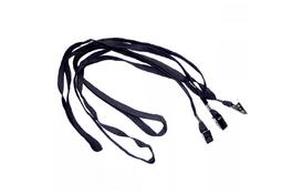 Шнурок для беджей D002 черн, уп/50. - Фото