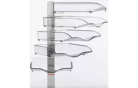 Поворотный лоток для бумаг Novus CopySwinger  V, на струбцине, серый - Фото