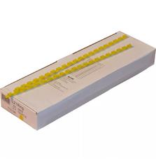 Пружины пластиковые Agent  6мм желт, уп/100