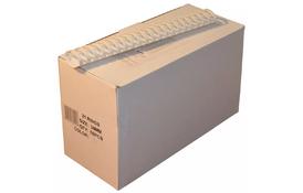 Пружины пластиковые Agent 38мм бел, уп/50 - Фото