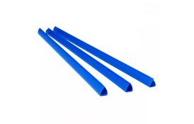 Планки зажим -  6мм, син, уп/100 - Фото