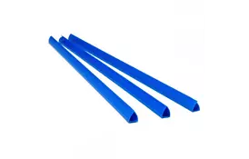 Планки зажим -  8мм, син, уп/100 - Фото