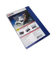 Обл.  А4 прозрачн. Agent 180/200мк син, уп/100